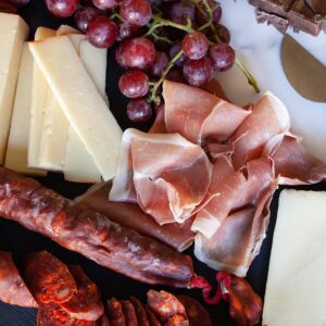 igourmet Spanish Fiesta Classic Gift Box - Includes a gourmet cheese assortment, ham, Spanish Chorizo, Spanish olives, and gourmet chocolates